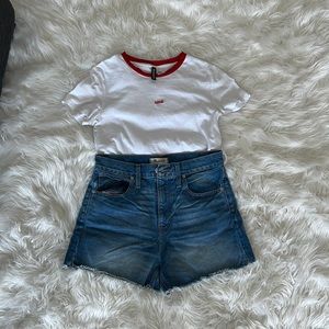 Madewell High Rise Cut off Shorts!